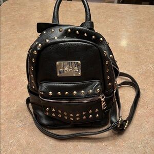 Bebe Black and Gold Edgy Backpack excellent condition